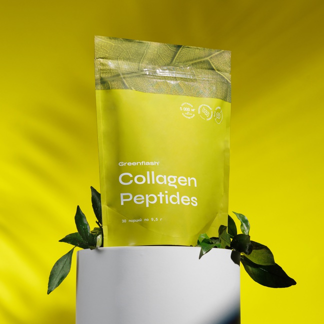 Collagen Peptides — «Коллаген Пептидс» со вкусом зеленого чая, дойпак ...